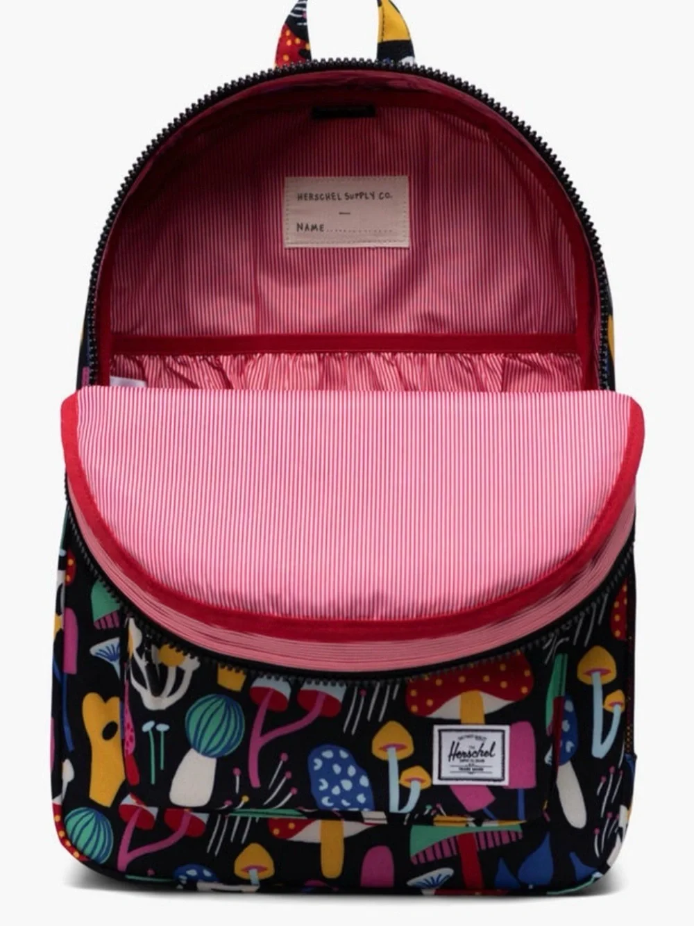 Hershel Supply Co. Large Mushroom Backpack NWOT Black Background